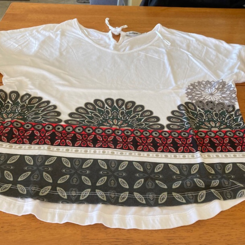 Designer Desigual Short Sleeve Top